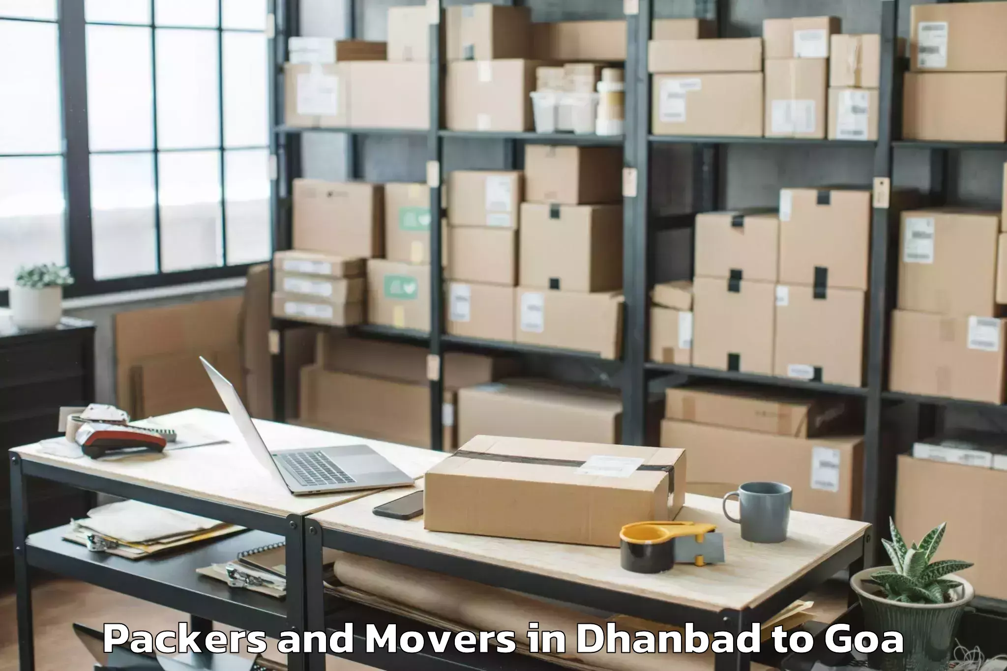 Quality Dhanbad to Dicholi Packers And Movers